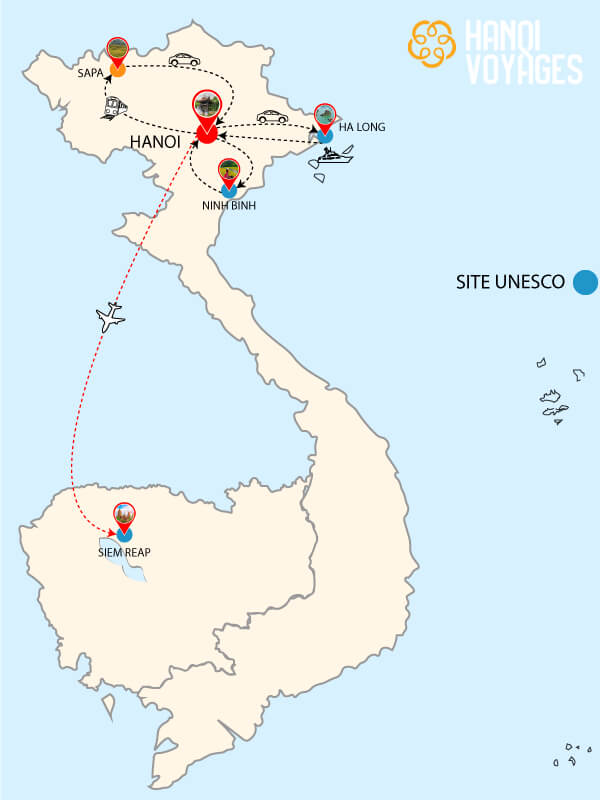 Circuit Vietnam Cambodge 12 jours Circuit Vietnam Cambodge 12 jours